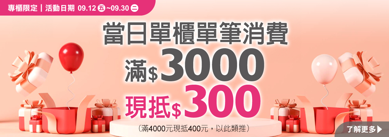 2509.專櫃滿額抵